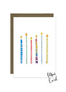 6 Birthday Candles Mini Card