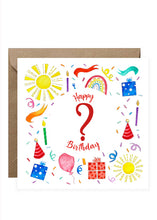 Load image into Gallery viewer, Birthday Card - Numbers