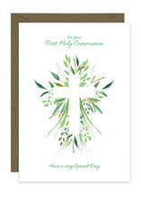 Load image into Gallery viewer, Botanic Cross - Communion, Confirmation, Christening
