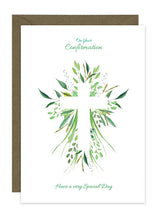 Load image into Gallery viewer, Botanic Cross - Communion, Confirmation, Christening
