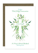 Load image into Gallery viewer, Botanic Cross - Communion, Confirmation, Christening
