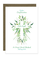 Load image into Gallery viewer, Botanic Cross - Communion, Confirmation, Christening
