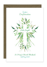 Load image into Gallery viewer, Botanic Cross - Communion, Confirmation, Christening