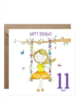 Load image into Gallery viewer, Girl on Swing Birthday