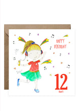 Load image into Gallery viewer, Girl Dancing Birthday