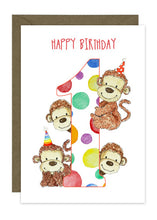 Load image into Gallery viewer, Monkey Birthday 1-6