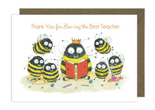 Load image into Gallery viewer, Bees Reading Teacher Card