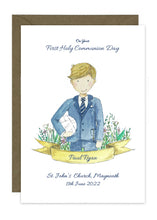 Load image into Gallery viewer, Communion Card - Sporty Boy