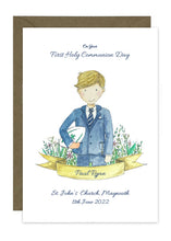 Load image into Gallery viewer, Communion Card - Sporty Boy