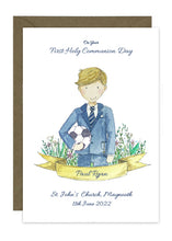 Load image into Gallery viewer, Communion Card - Sporty Boy