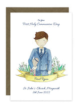 Load image into Gallery viewer, Communion Card - Sporty Boy