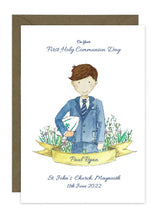 Load image into Gallery viewer, Communion Card - Sporty Boy