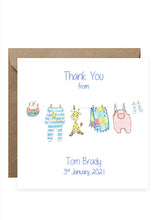 Load image into Gallery viewer, 20 Baby Thank You Cards
