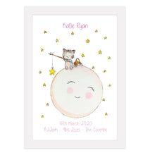 Load image into Gallery viewer, Cat on the Moon Print