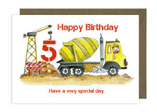 Load image into Gallery viewer, Cement Mixer Card