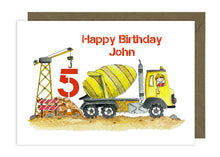 Load image into Gallery viewer, Cement Mixer Card