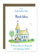 Load image into Gallery viewer, Confirmation Church Card - Personalised