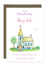 Load image into Gallery viewer, Confirmation Church Card - Personalised