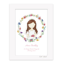 Load image into Gallery viewer, Communion Girl - Floral Wreath