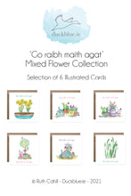 Load image into Gallery viewer, Thank You Mixed Flowers - English or Irish