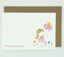Load image into Gallery viewer, 20 Children&#39;s Notelets - Personalised - (Various Designs)
