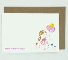 Load image into Gallery viewer, 20 Children's Notelets - Personalised - (Various Designs)