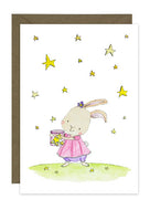 Girl Bunny catching Stars
