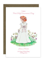 Load image into Gallery viewer, Communion Card - Girl Long Dress