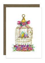 Load image into Gallery viewer, Love Birds in Cage
