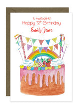 Load image into Gallery viewer, Rainbow Birthday Cake