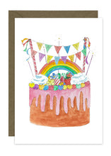 Load image into Gallery viewer, Rainbow Birthday Cake