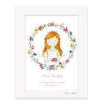Load image into Gallery viewer, Communion Girl - Floral Wreath