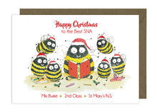 Load image into Gallery viewer, Christmas Teacher Card - Bee's