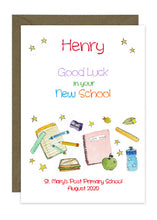 Load image into Gallery viewer, Starting New School - Personalised Card