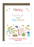 Starting New School - Personalised Card