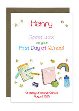 Load image into Gallery viewer, First Day of School - Text Personalised
