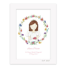 Load image into Gallery viewer, Communion Girl - Floral Wreath