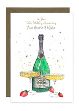 Load image into Gallery viewer, Champagne with Saucer Glasses