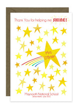 Load image into Gallery viewer, Star Teacher Card