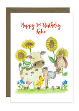Load image into Gallery viewer, Animals with Sunflowers