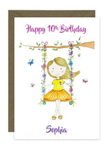 Load image into Gallery viewer, Girl on Swing