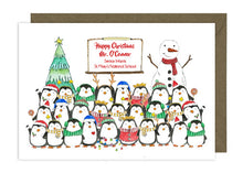 Load image into Gallery viewer, Christmas Teacher Card - Penguins