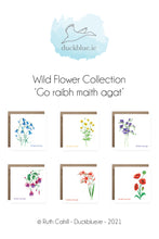Load image into Gallery viewer, Wild Flower Little Note & Thank You - English or Irish