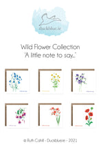 Load image into Gallery viewer, Wild Flower Little Note & Thank You - English or Irish