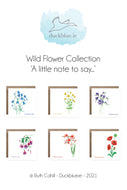 Wild Flower Little Note & Thank You - English or Irish