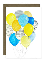 Load image into Gallery viewer, Yellow & Blue Balloons