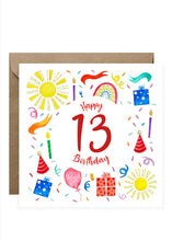 Load image into Gallery viewer, Birthday Card - Numbers
