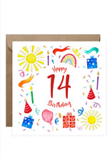 Load image into Gallery viewer, Birthday Card - Numbers
