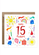 Load image into Gallery viewer, Birthday Card - Numbers
