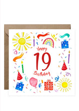 Load image into Gallery viewer, Birthday Card - Numbers
